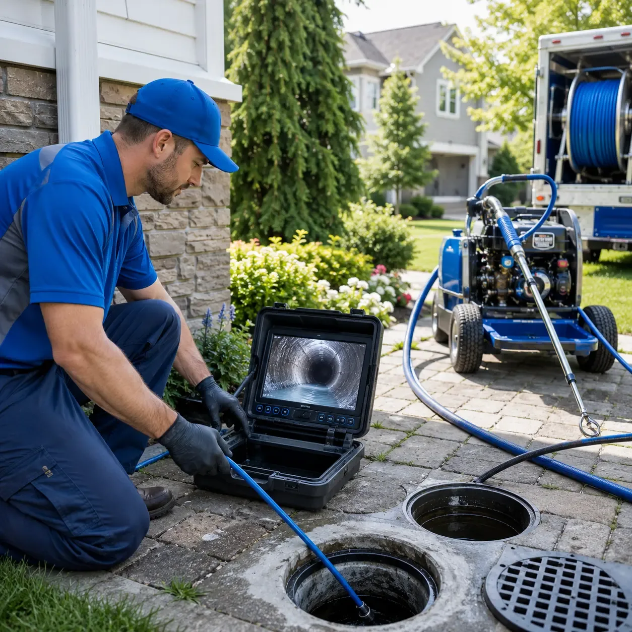 Outdoor drain cleaning professionals serving Becket, MA